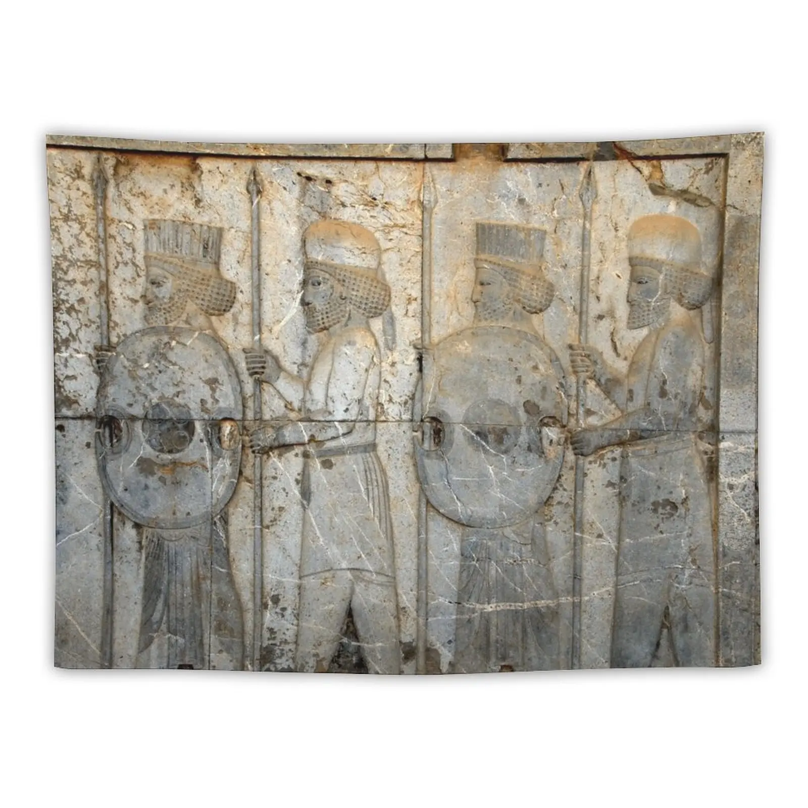 

Ancient Persian Warriors Sculpture Persepolis Persia Iran Tapestry Wall Mural Home And Comfort Decor Decoration Room