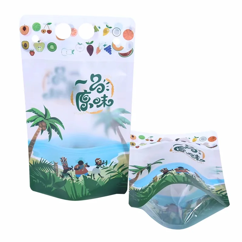 100PCS 400ML~500ML Plastic Party Drinking Handle Pouches DIY Festival Party Wedding Fruit Juice Coffee Milk Liquid Beverage Bags