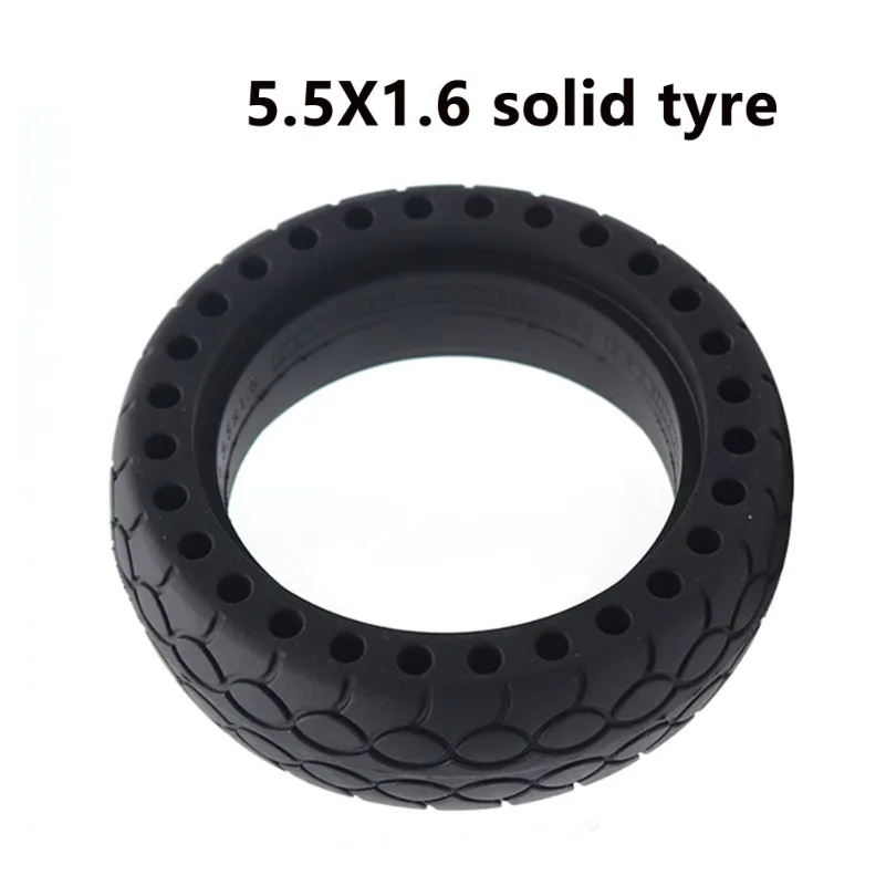 

5-inch 5.5x1.6 honeycomb solid tire suitable for electric scooter solid tire Fo fast wheel scooter hollow solid replacement