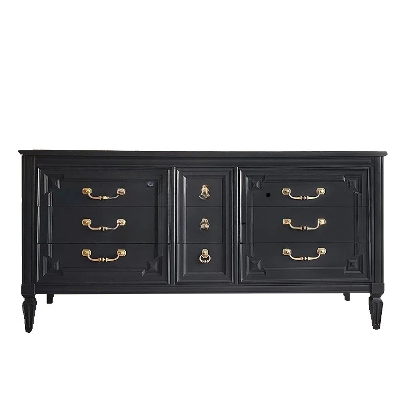 

Комод из цельного дерева/ретро шкаф для хранения большой емкости/бытовой боковой шкаф для французской гостиной