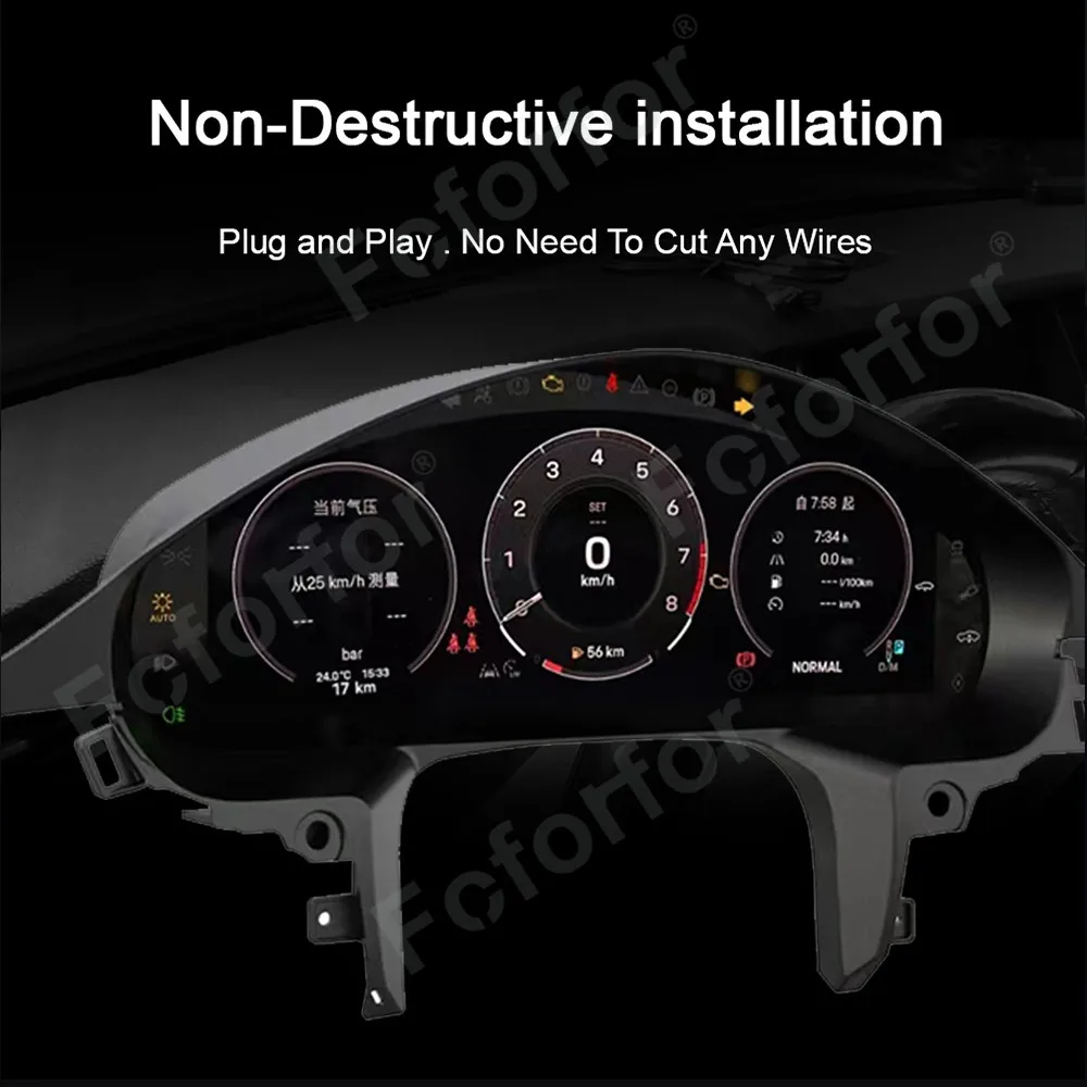 Car Speed Meter Screen Virtual Cockpit For Porsche Cayenne 2010-2017 Vehicle Dashboard Digital Cluster Instrument Player