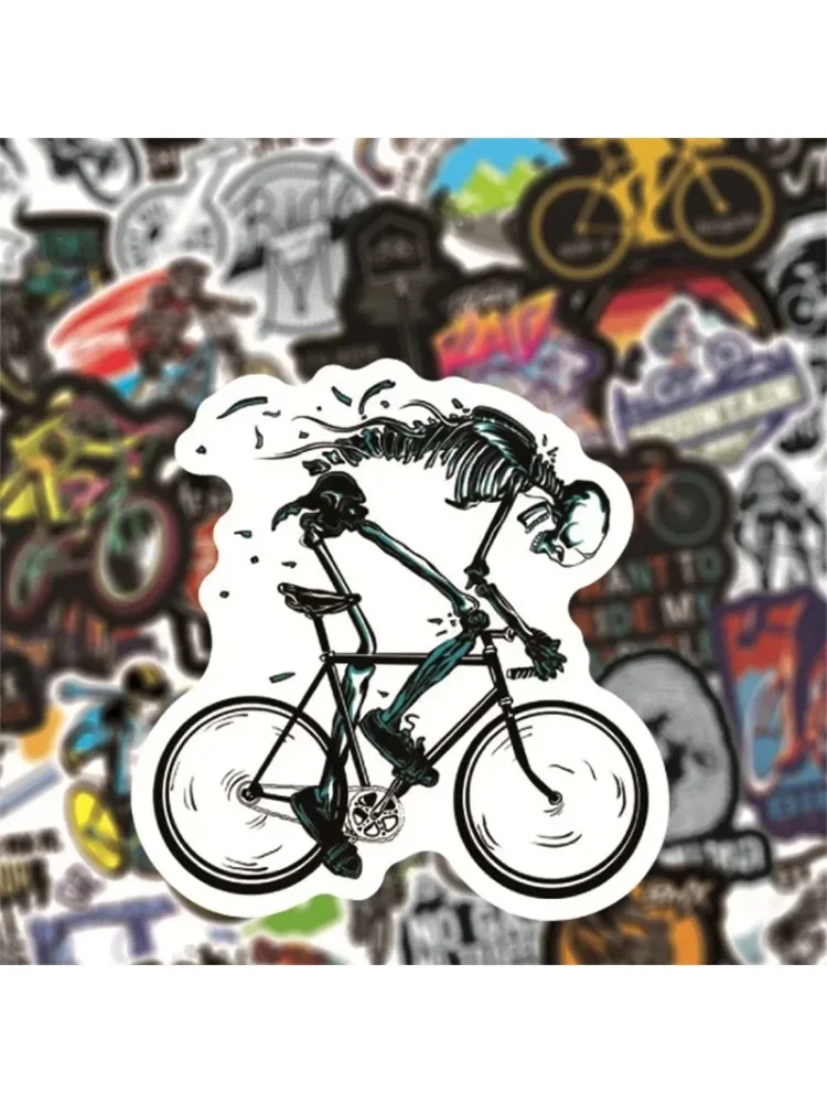 AliExpress NONE 50PCS Waterproof MTB Bike Stickers Cool DIY Decals for Laptop Phone Skateboard Luggage Outdoor Design