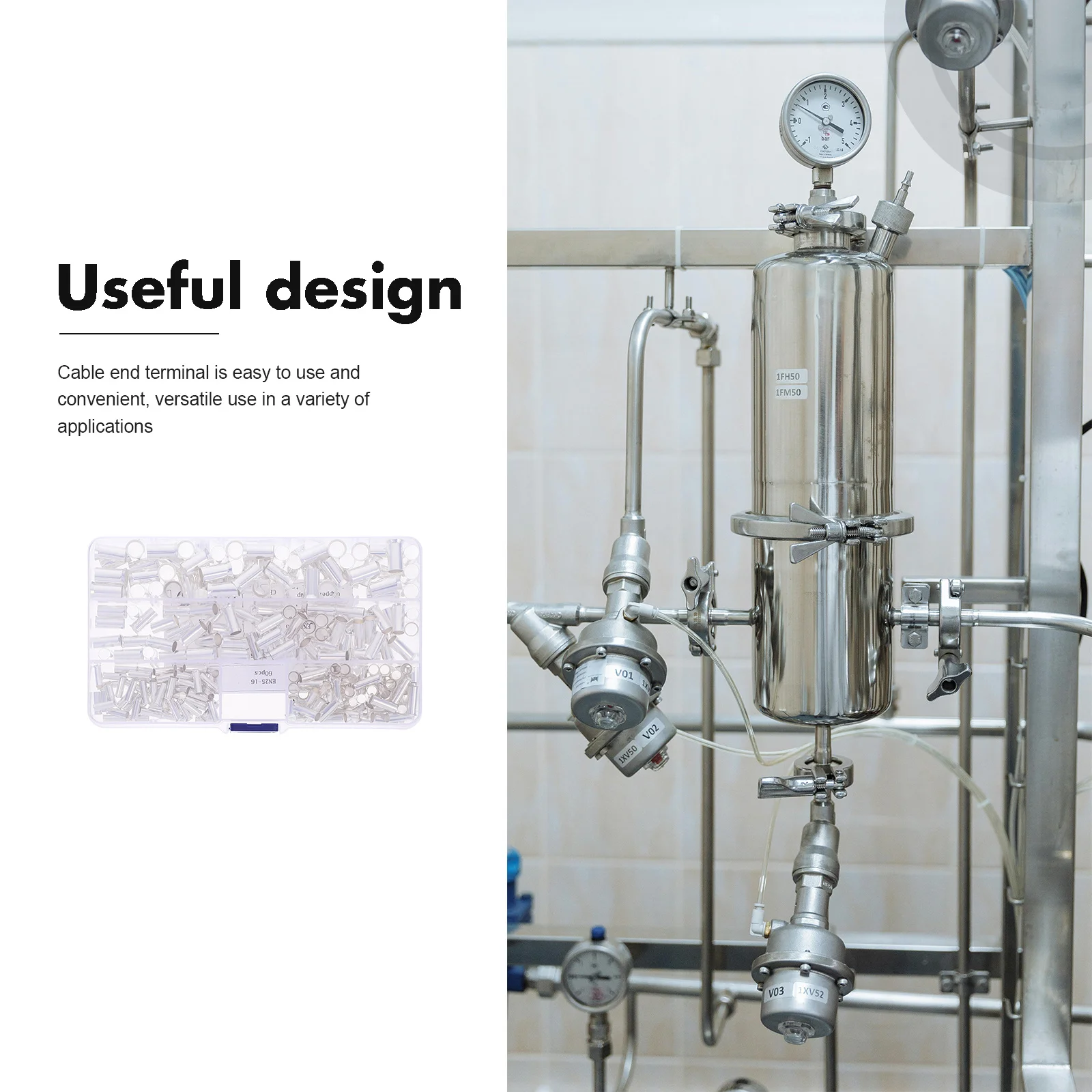 240 szt. Miedziane tulejki z cyną, końcówki kablowe do przewodów elektrycznych, złącza zaciskane do kabli zasilających, sterowania i telekomunikacji.