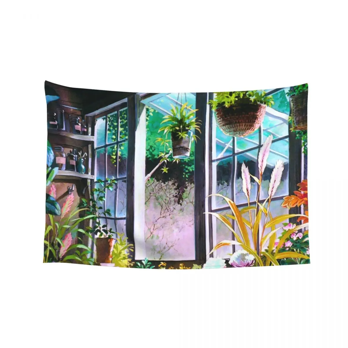 

The Witch's Garden Tapestry Cute Decor Japanese Room Decor Wall Carpet Tapestry