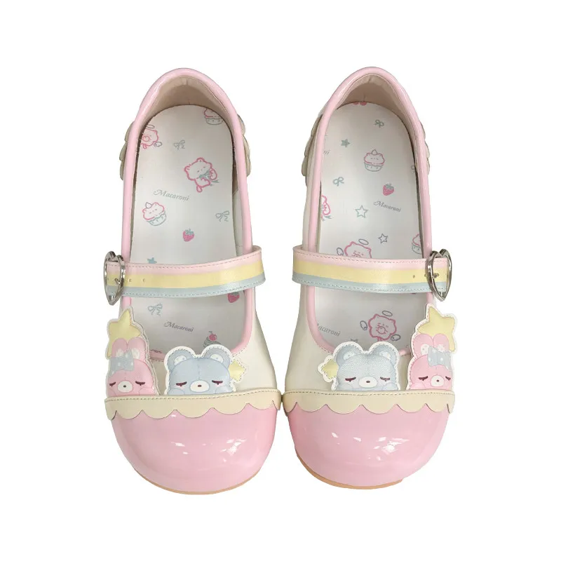 Originele zoete schattige Lolita enkele schoenen met lage hakken, geschikt voor tienermeisjes in Japanse stijl, studenten, campustheefeesten