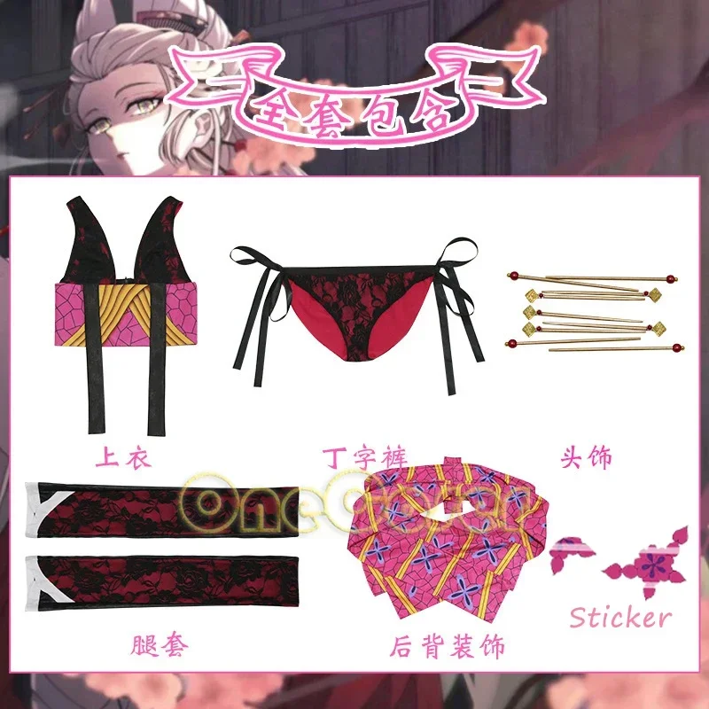 Demon Slayer Kimetsu No Yaiba Cosplay Costume para meninas e mulheres, Entretenimento, Arc Daki, Entretenimento, Anime Headwear, Temporada 2, Sem Yaiba, Uniforme Sexy