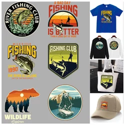 Outdoor sports fishing Ironing applications for clothing Patches DIY Print Vinyl Pattern transfers stickers for clothes Washable