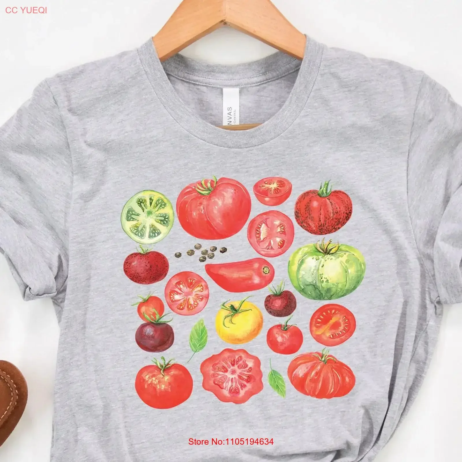 Gardening T Shirt Tomato Lover Wife Mom Mothers Day Gardener Tomatoes Botanical Vegetable for Plant Cottage vintage Washed