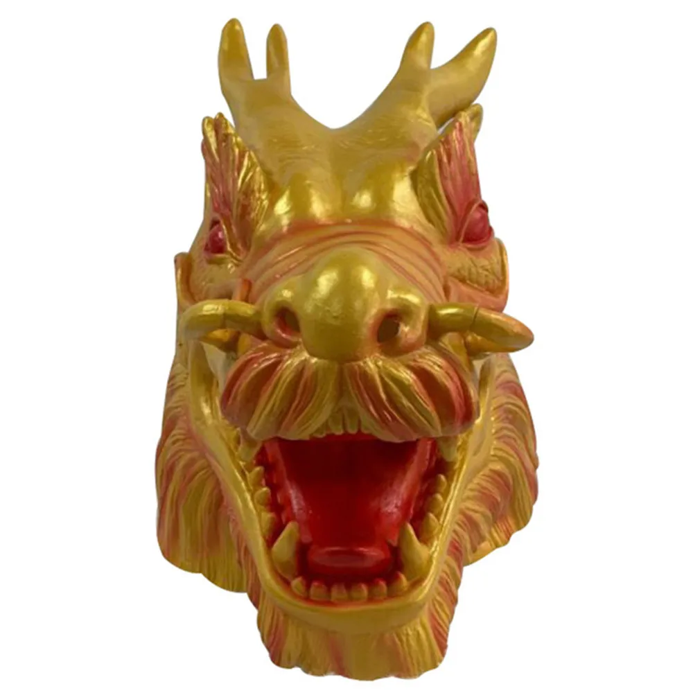 Chinese Dragon Head Mask Halloween Party Great Costume Full Face Masks Animal Latex Mask