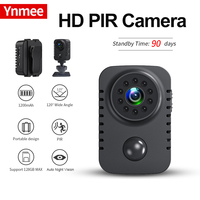 Ynmee MD29 PIR Mini Camera 1080P Full HD Smart Security Pocket Night Vision Camcorder Standby Video Recorder No APP Body Cams