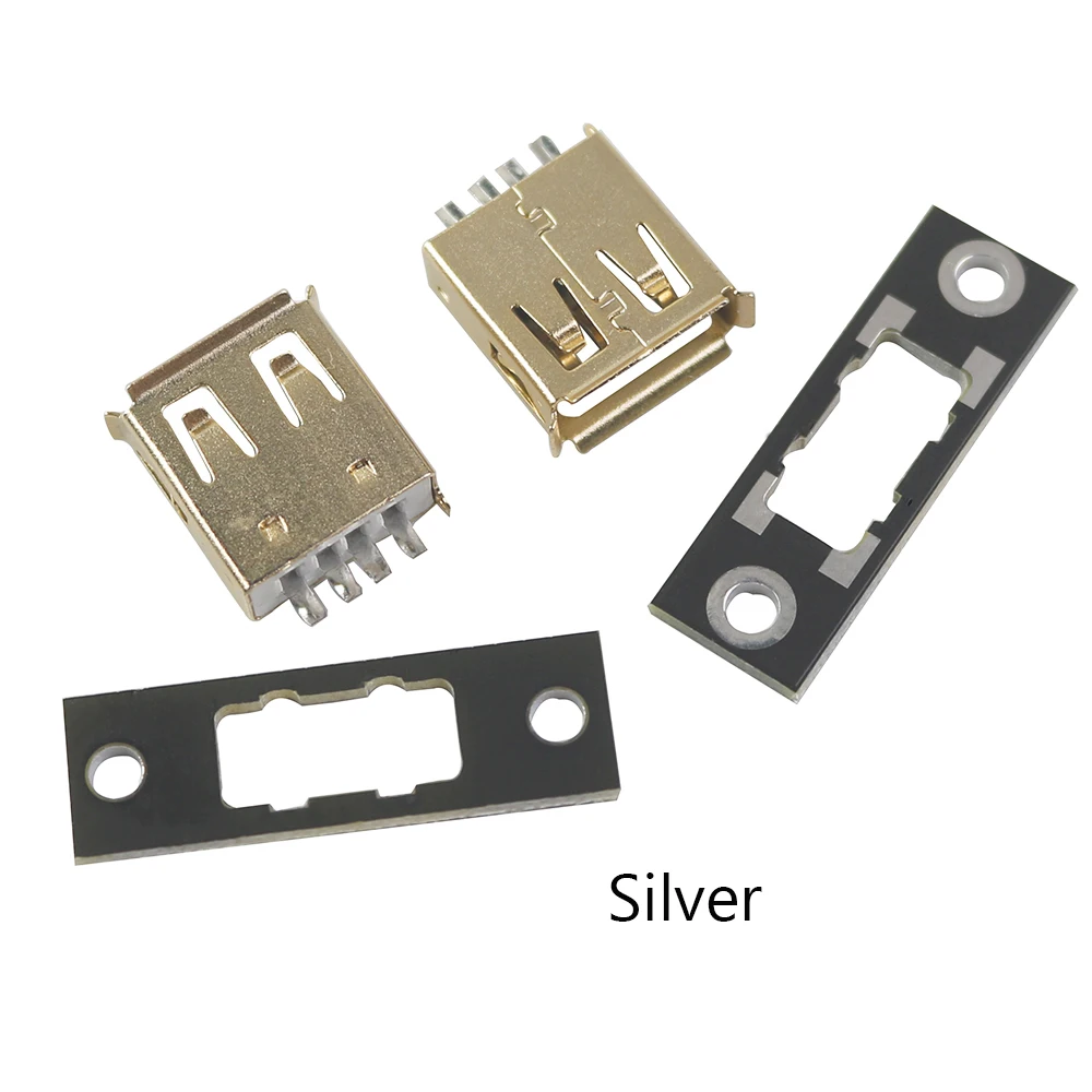 USB A Female Head With Screw Fixed Piece Female Socket Interface Socket USB Female Baffle Data Charging Cable