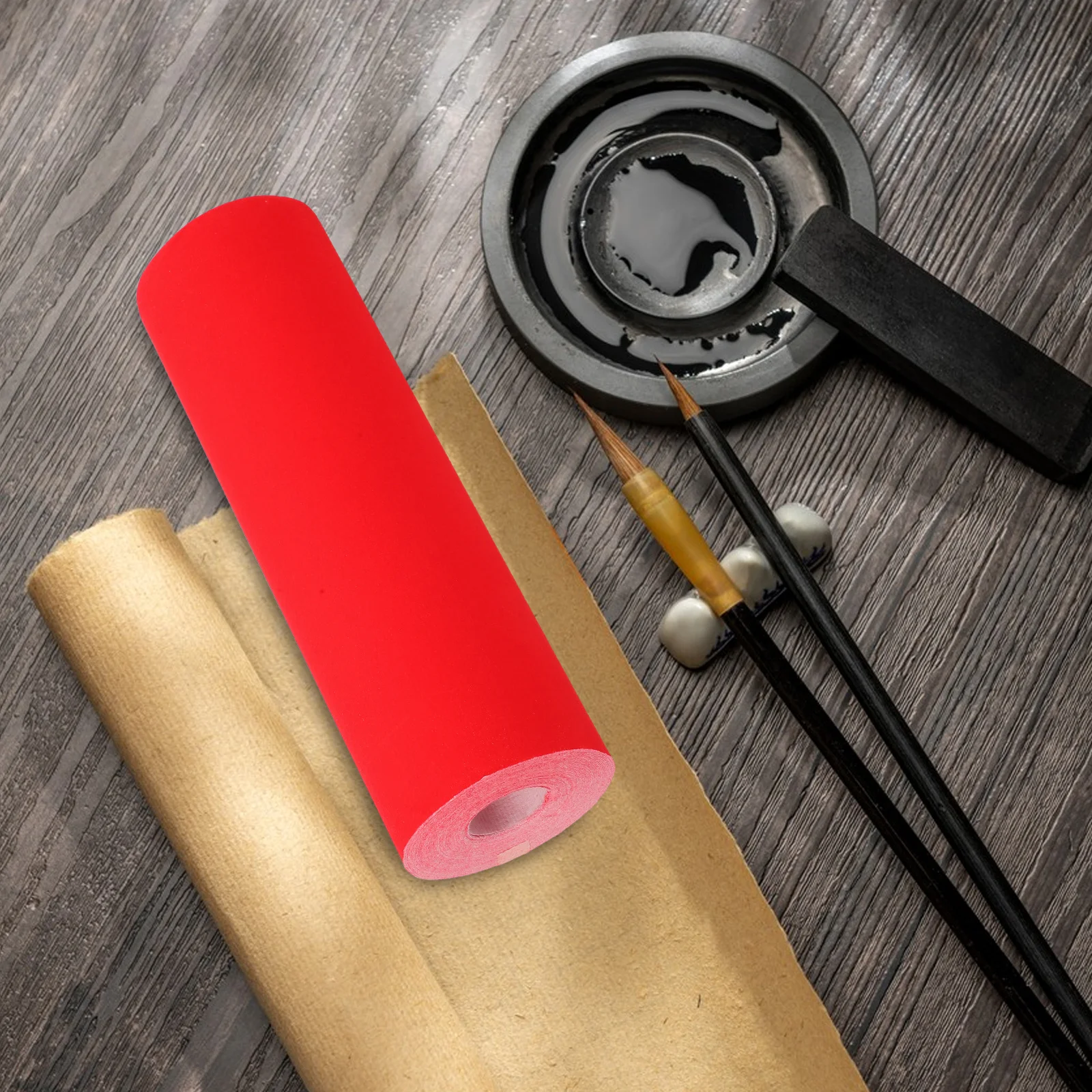 لفة ورق شوان الأحمر لون مشرق شبه الملمس الخام الخط الصيني الحرف مقاطع قطع الورق المهرجانات ديكور المنزل