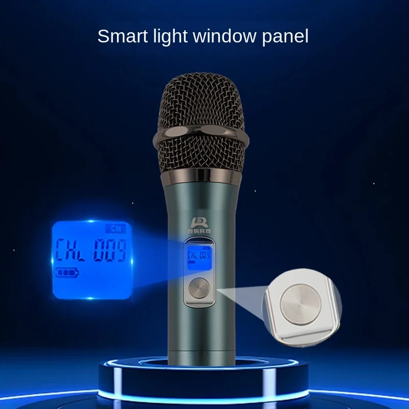 Lingrui-micrófono inteligente inalámbrico para Karaoke en casa, ZF-68B de tecnología transfronteriza, True Diversity, segmento en U, Anti-aullidos