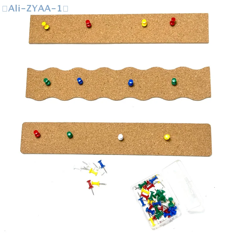 【ZYAA-1】2/4 قطعة شرائط لوحة الفلين ذاتية اللصق منظم الحائط شرائط الإعلانات لوحة الرسائل عرض الصور #4