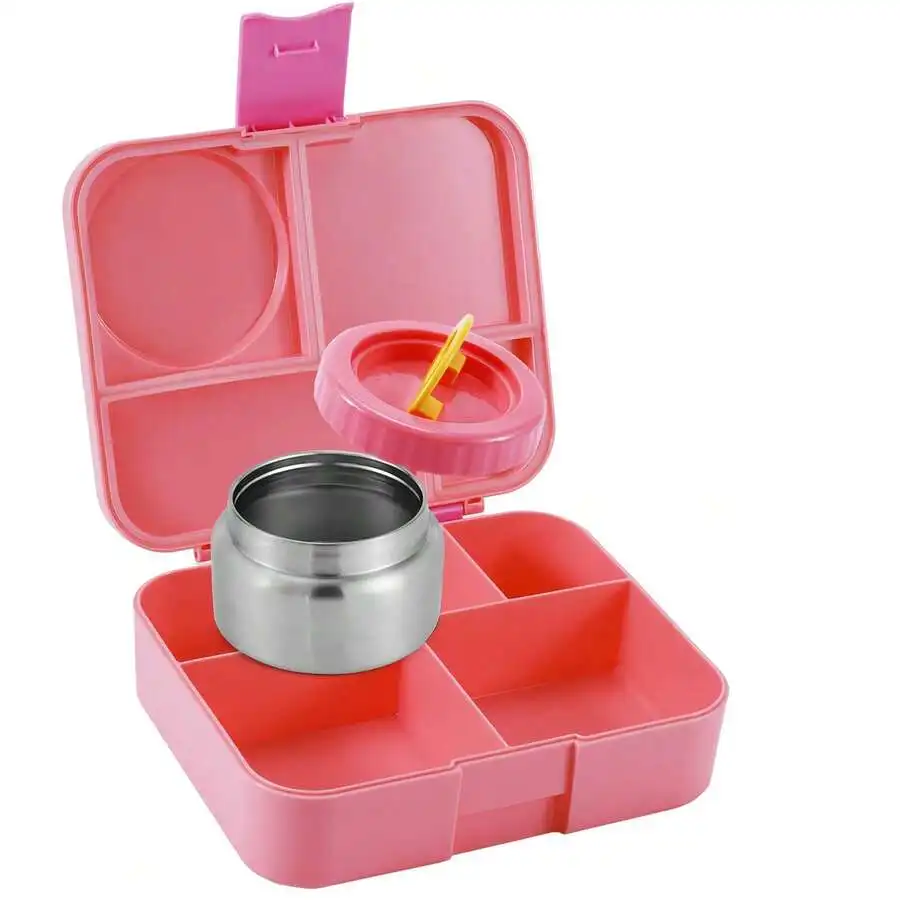 Lunchbox set, includes an 8-ounce stainless steel insulated soup container – perfect for school or office lunches, a must-have for the back-to-school season