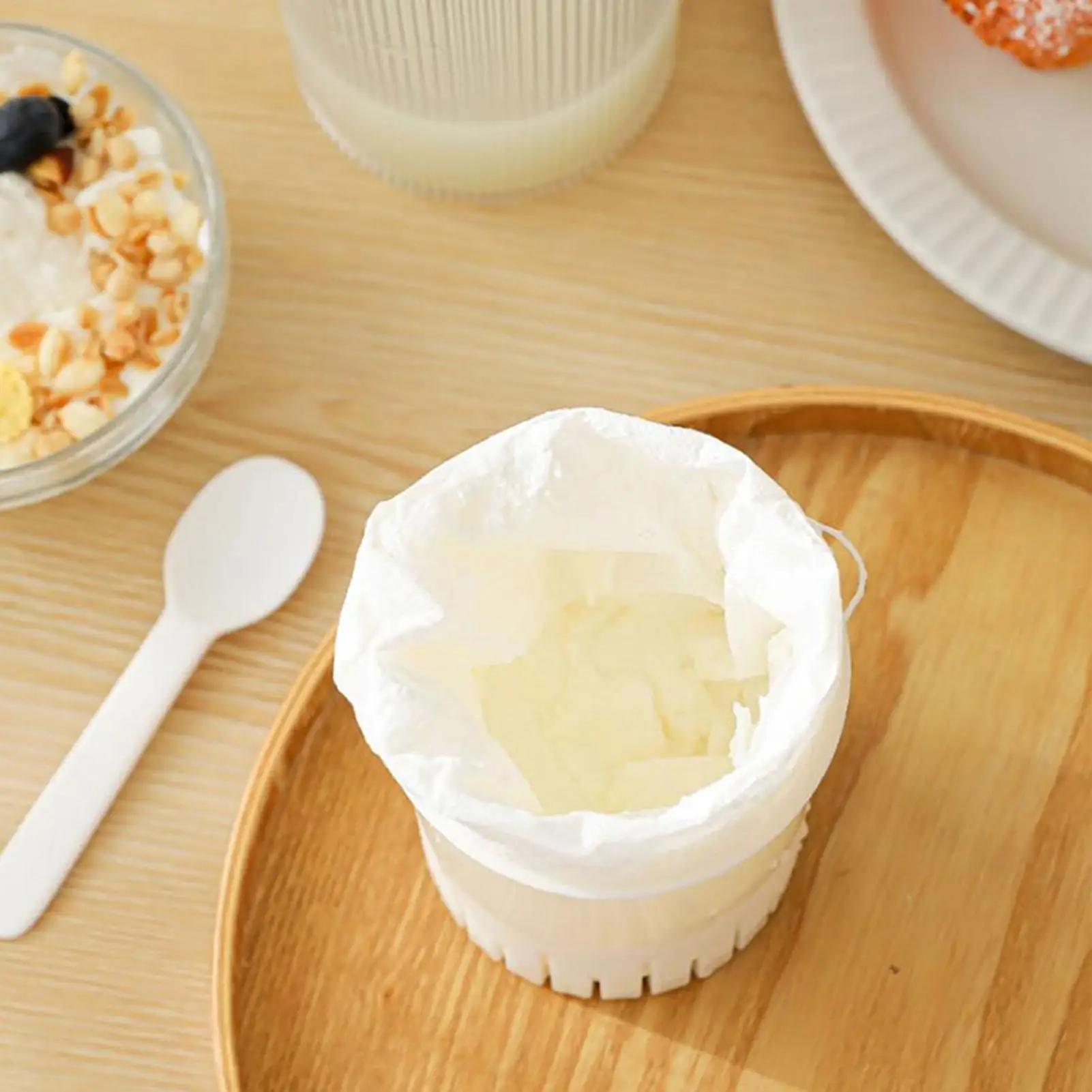 Hung Curd Strainer Milk Whey Separator Reusable Fine Mesh Strainer For Yogurt Making Cheese Fermentation Juice Extraction Coffee