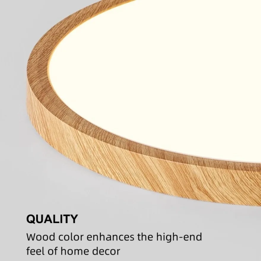 الحديثة LED الخشب الحبوب ضوء السقف رقيقة جدا 3 ألوان سطح السقف مصباح غرفة نوم غرفة المعيشة المطبخ إضاءة ديكوريّة المنزل