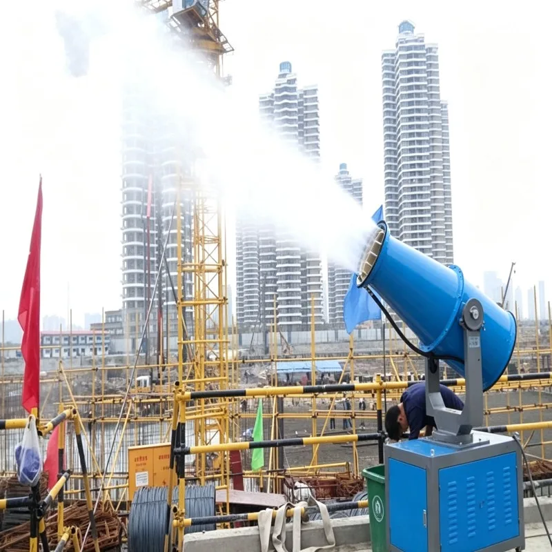 Explosion Proof Fog Cannon Machine 80m Mining Dust Suppression Water Mist Cannon Sprayer for Coal Handling Plant CE Certified
