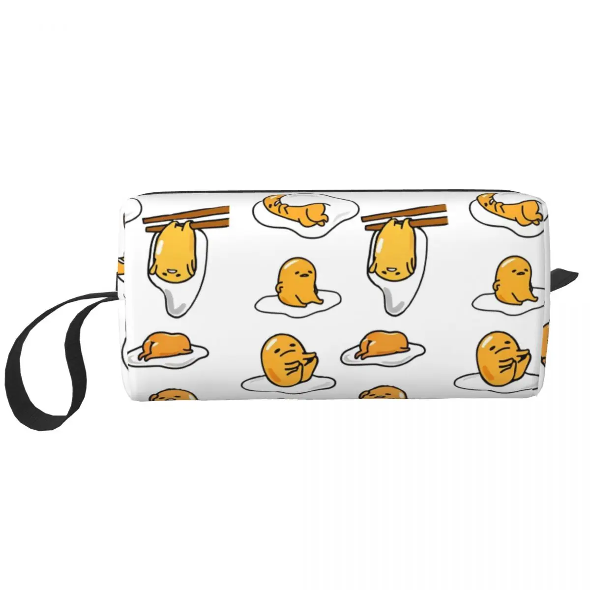 Gudetama The Lazy Egg Makeup Bag Large Cosmetic Bag for Men Women Toiletry Bags Accessories Organizer