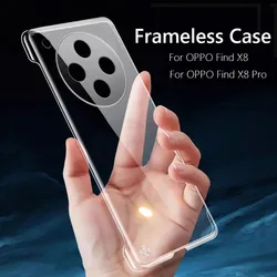 Frameless Slim Clear Hard Back Cover Case On For OPPO Find X8 Pro FindX8 Pro 5G ShockProof Coque Phone Cases