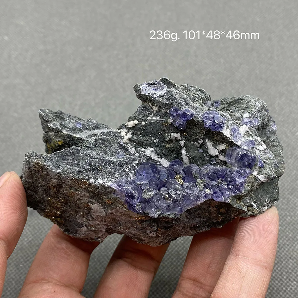 

100% Natural Polyhedral Tanzanite blue Purple fluorite cluster mineral specimens Gem level Stones and crystals