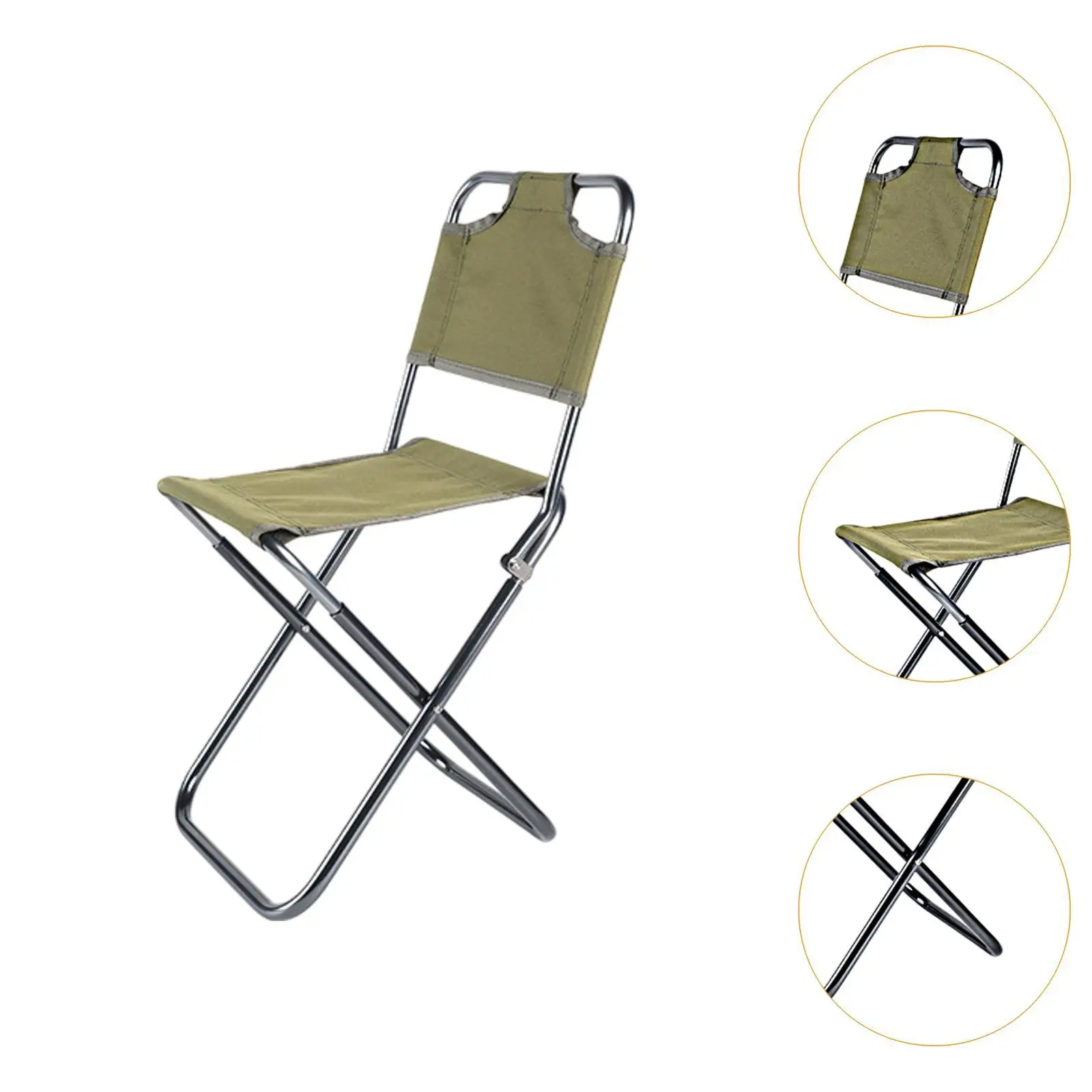 كرسي صيد خارجي عملي وخفيف الوزن مع حقيبة حمل كرسي ترفيهي للنزهة والشواء والمشي لمسافات طويلة والأنشطة الخارجية والحديقة