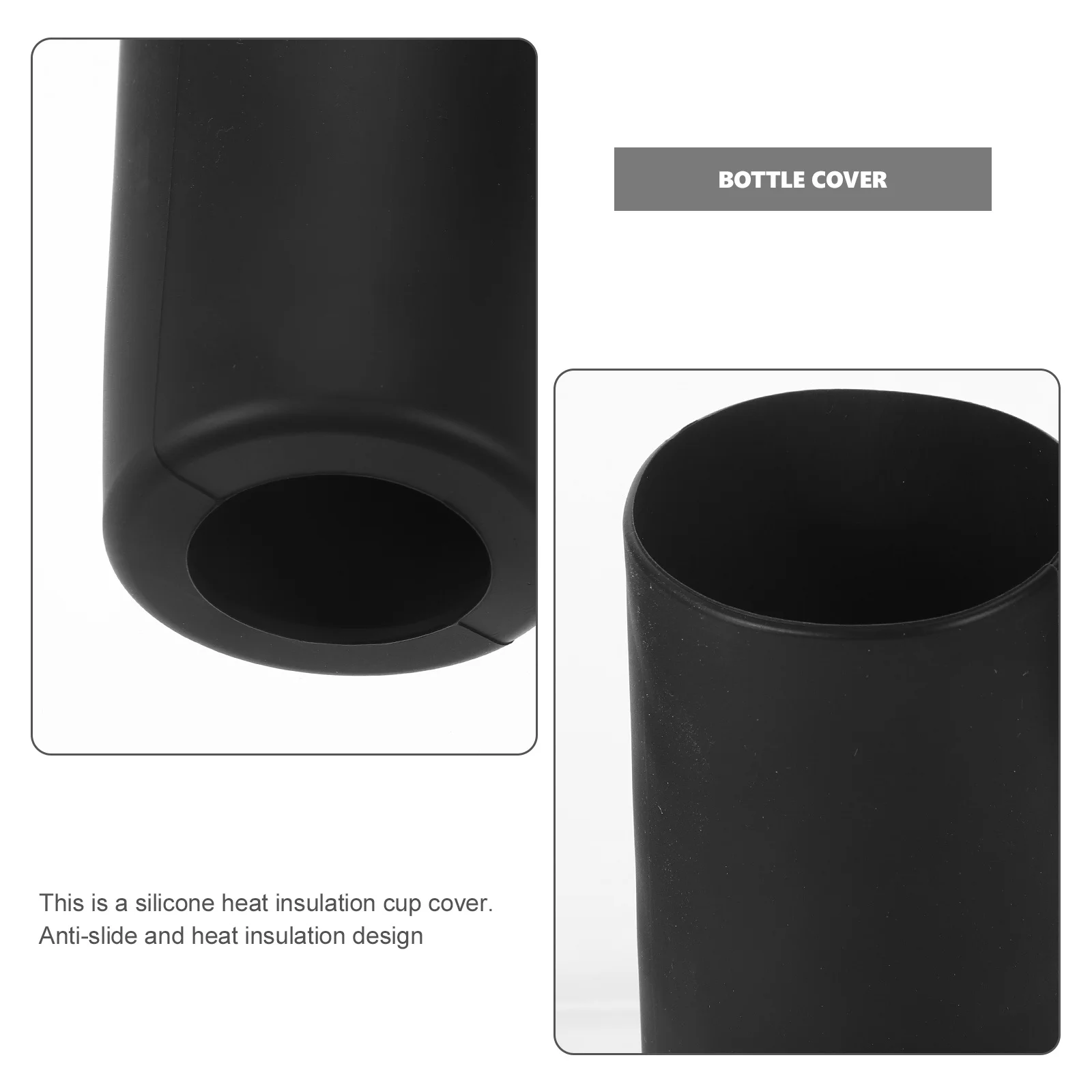 

4pcs Silicone Cup Sleeve Heat Insulated Non-Slip Reusable For Water Tumbler Glass Mug Anti-Scald Bottle Cover Kitchen Bar