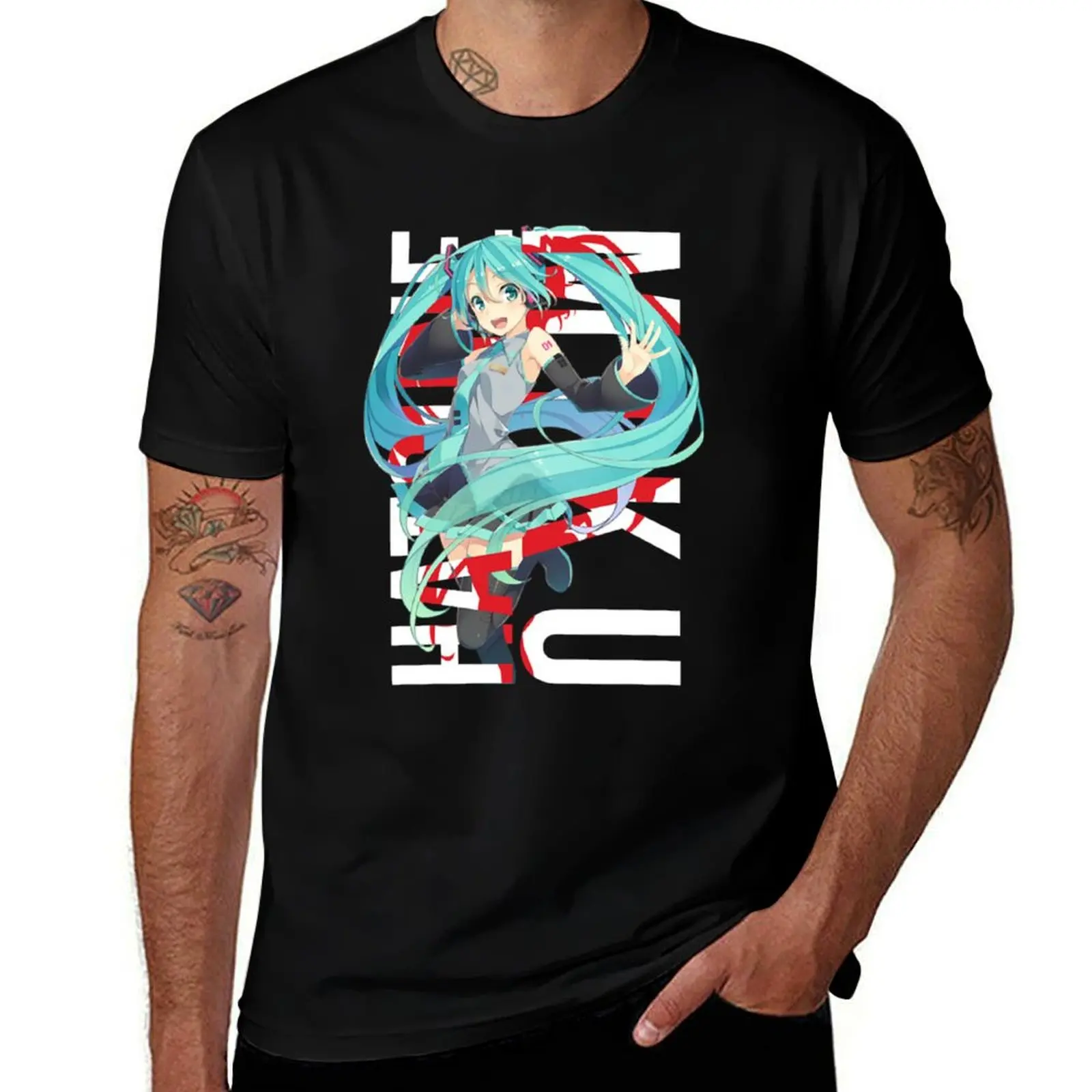 Miku Hatsune T-Shirt custom t shirt cute clothes men tshirt