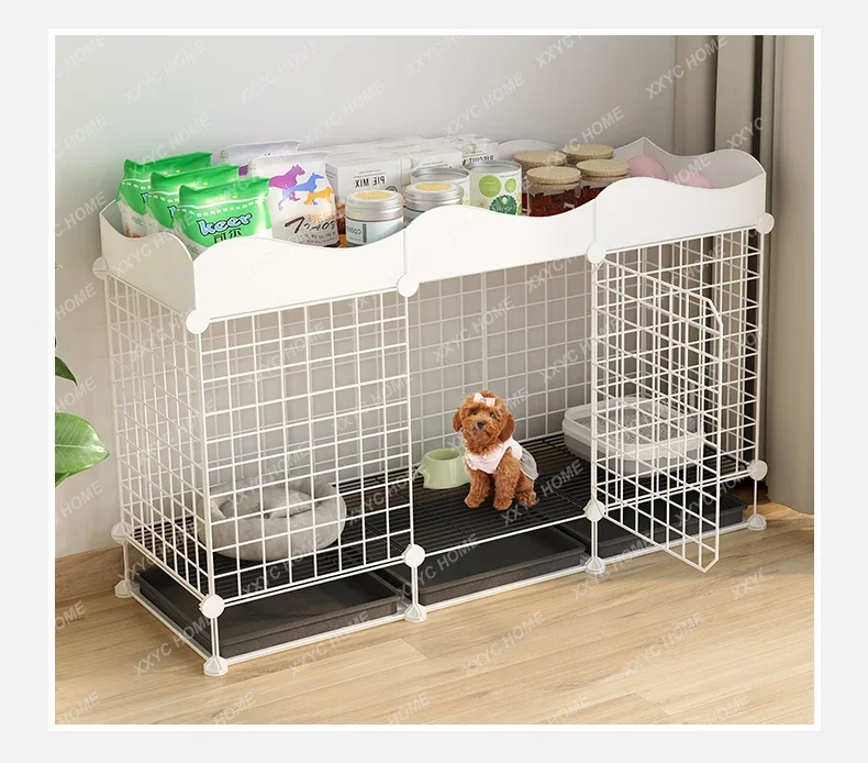 Pet Fence Dog Isolation Door Cat Cage Fence Iron Small Dog Kennel Household Fence