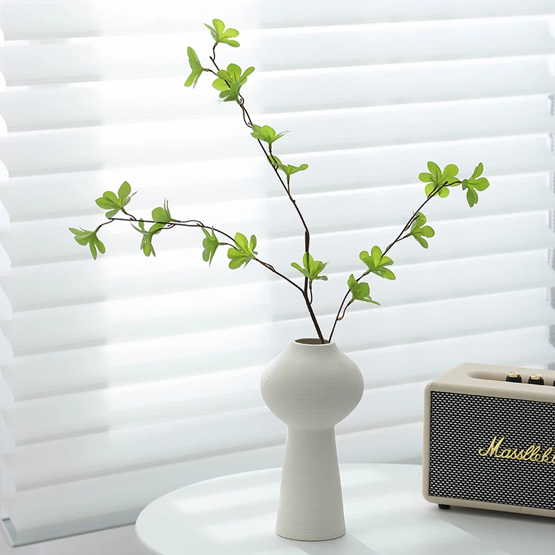 Japanese Style Ceramic Flower Vase Simple Design for Living Room Table Decorative Items Water Cultivation Dry Flower Decoration