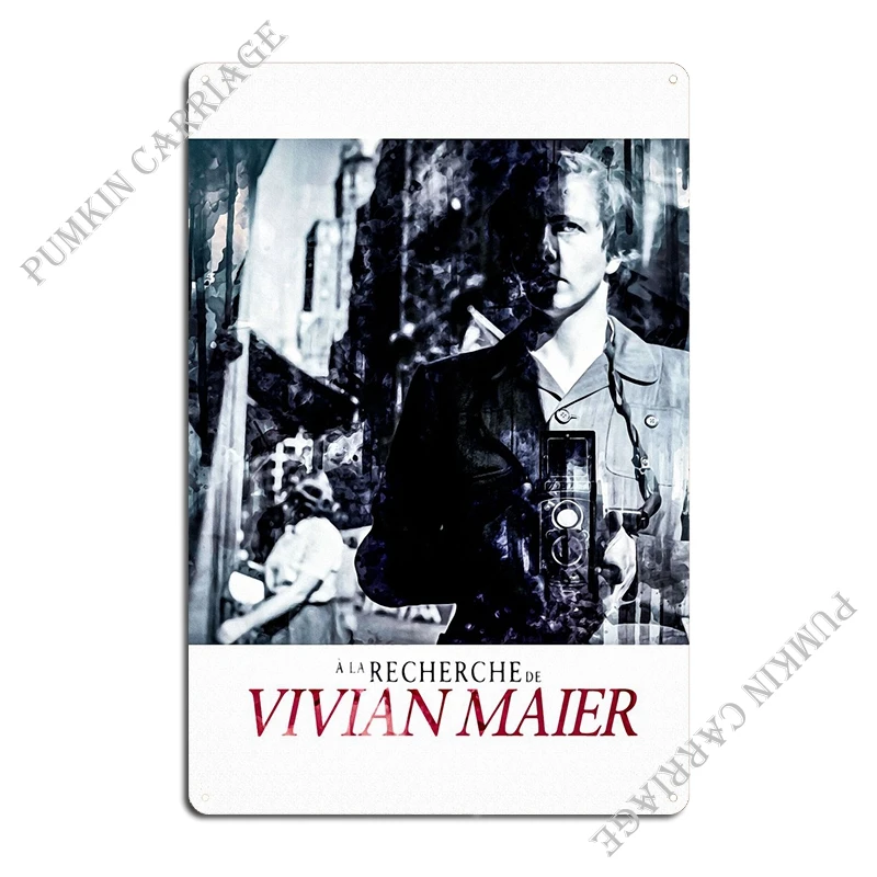 Finding Vivian Maier Metal Plaque Poster Wall Decor Pub Printed Bar Wall Decor Tin Sign Poster