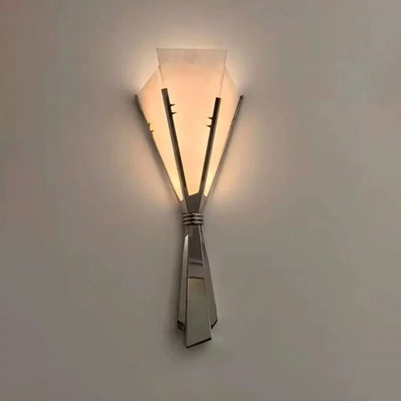 Spanish Marble Wall Lamp with Ancient Style and Creative Designer's Lighting Fixtures Suitable for Living Room Decoration