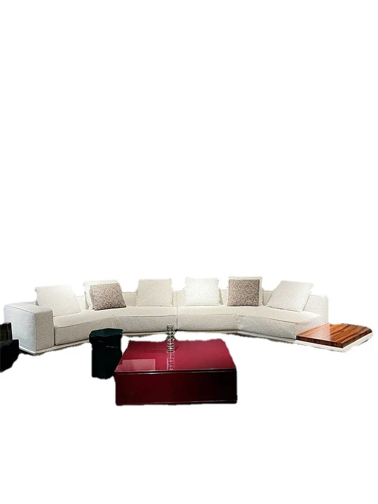 

Italian modern living room villa large flat layer cotton