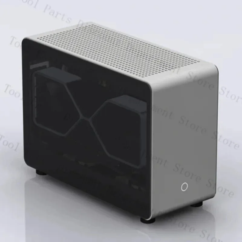 GEEEK G1-SE All Aluminum Side Transparent A4 ITX Small SFX Power Supply Portable Host Cooling