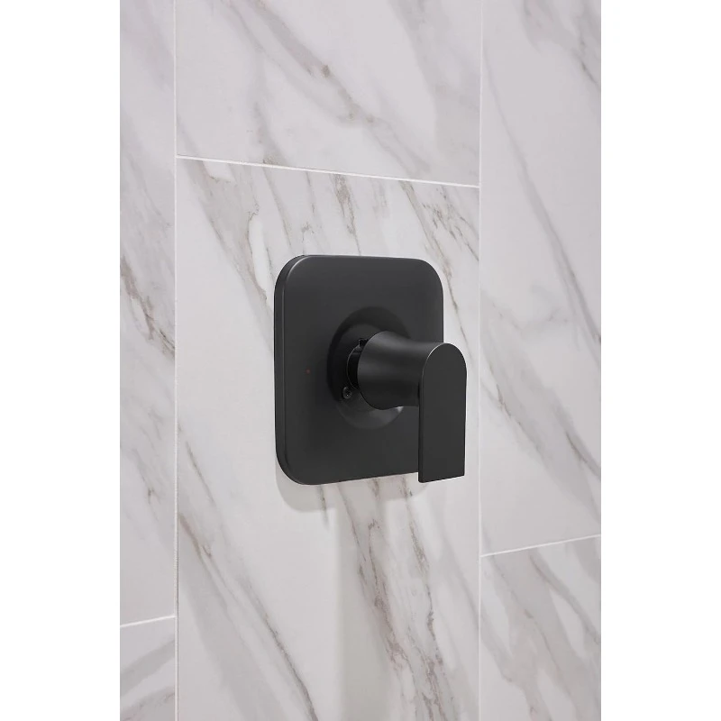 Moen T2472EPBL Genta LX Posi-Temp Pressure Balancing Eco-Performance Modern Shower Only Trim Valve Required, Matte Black