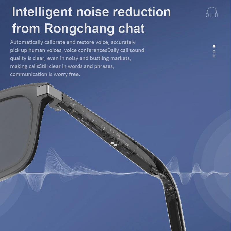 G06-L AI Bluetooth Smart Glasses Intelligent Wearable Sensor Adjustable Volume Wireless Headphone UV Protection Smart Sunglasses