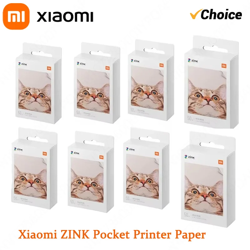 

Оптовая продажа, оригинальная бумага для карманного принтера Xiaomi ZINK, самоклеящаяся бумага для фотопечати 10/50/100 листов, 3-дюймовая мини-бумага для принтера Xiaomi