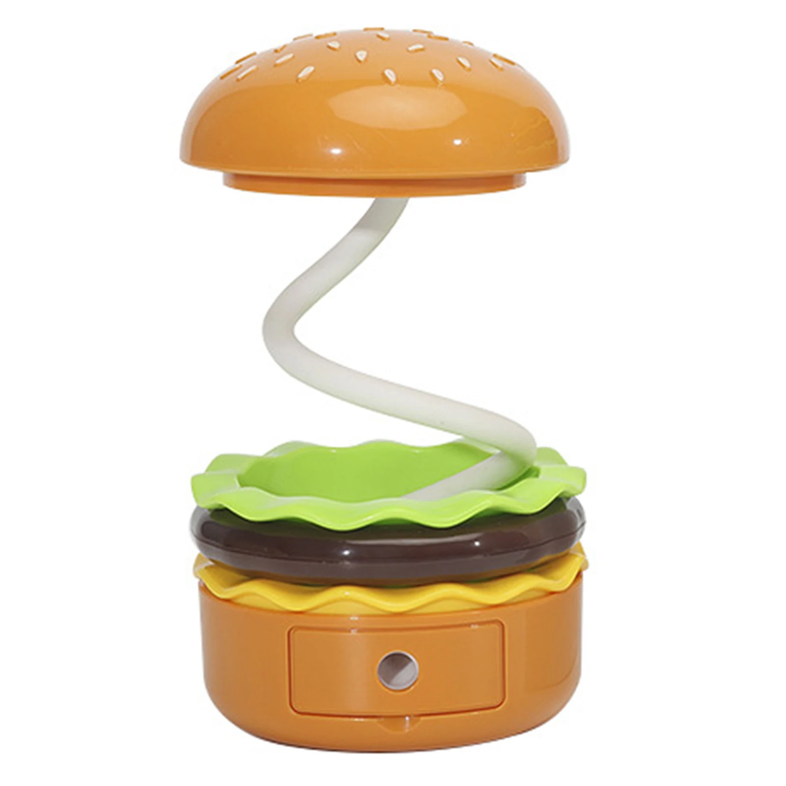 Lampada da tavolo a LED a forma di Hamburger con temperamatite lampada da tavolo da lettura regalo di compleanno per neonati bambini ragazze ragazzi
