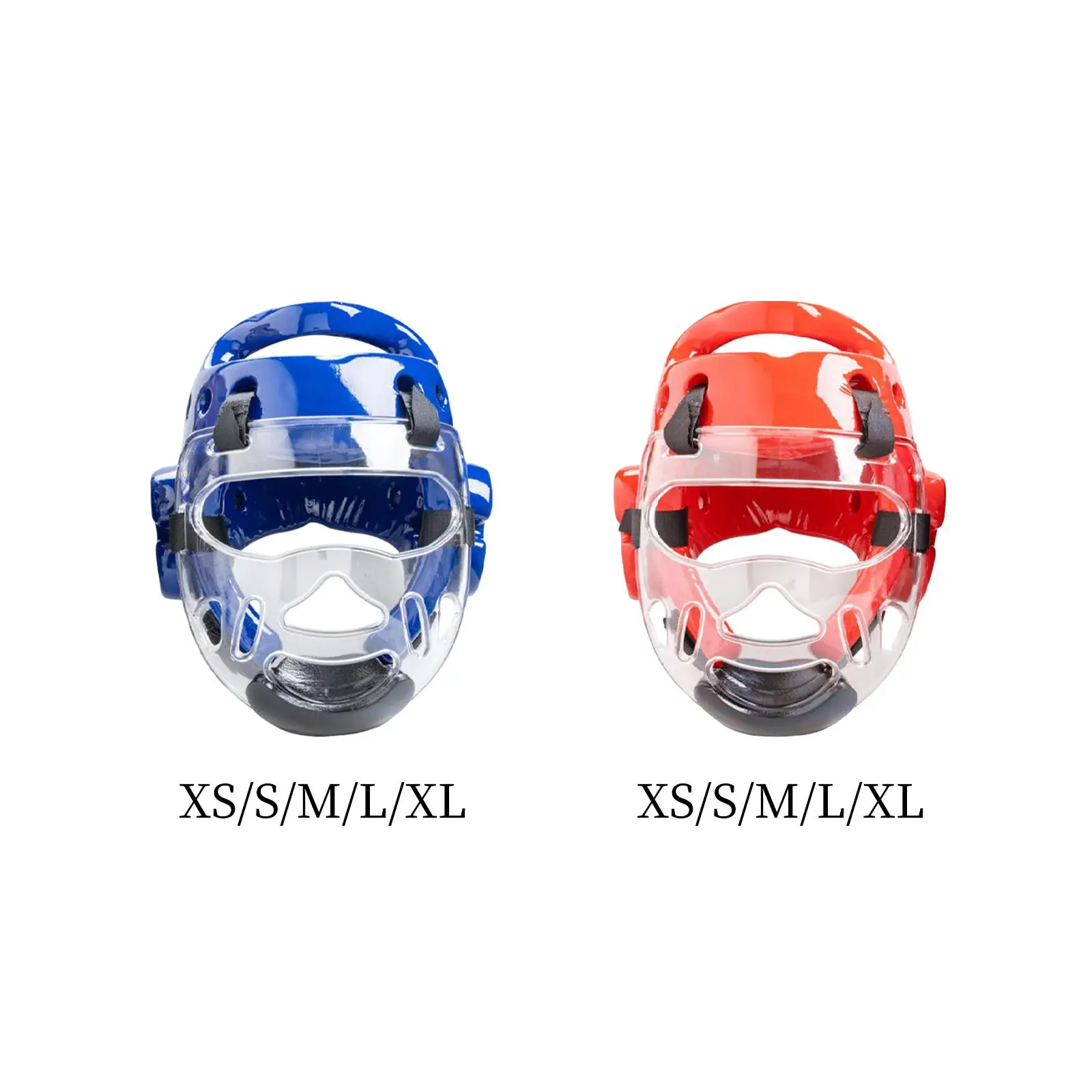 Adult Children Kickboxing Headgear Ventilated with A Removable Face Shield Durable for Karate Practice Taekwondo Boxing Sports