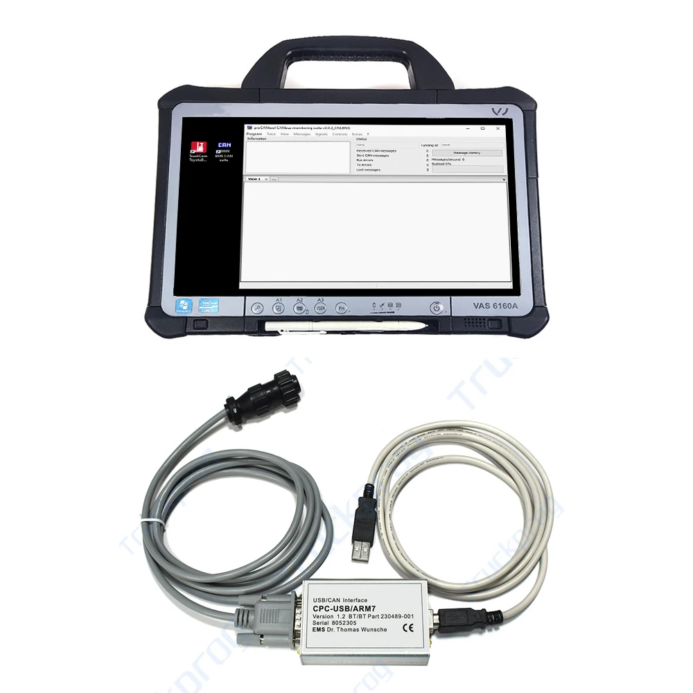 FZ D1 اللوحي لتويوتا BT TruckCom الماسح الضوئي USB/CAN واجهة CPC-USB/ARM7 لتويوتا bt شاحنة رافعة شوكية مكدس أداة تشخيصية #1