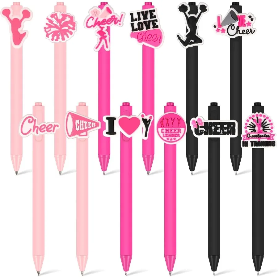 

Набор забавных ручек, выдвижные ручки с героями мультфильмов, оптом, черные чернила, подарки для девочек, женщин, офиса, класса, обратно в школу, пар