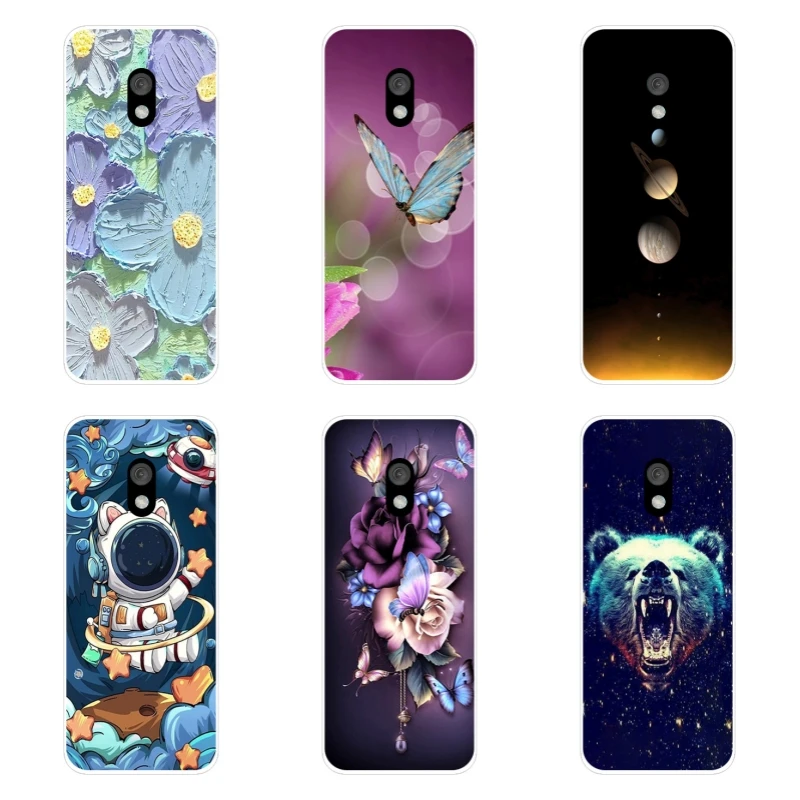 Transparent Case For Nokia 215 4G 2024 Color Printing TPU Silicone Phone Protective Cover For Nokia 235 4G (2024) 220 4G Bumper