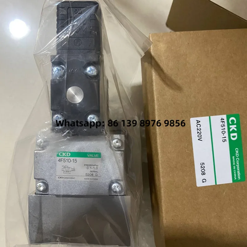 Original CKD Solenoid Valve 4F410-10-Ac220v 4F510-15-Ac220v Dc24v Ac110v