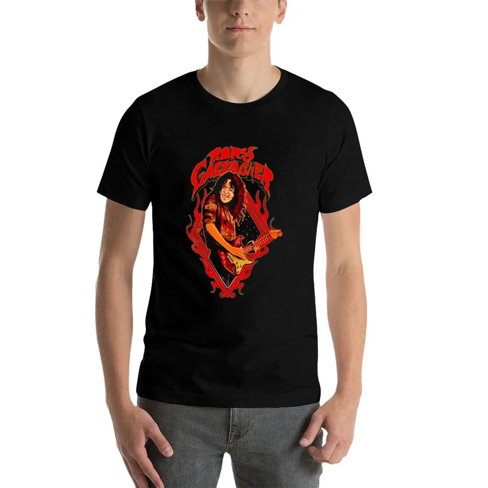 Rory Gallagher T-Shirt kebesaran t shirt anime T-Shirt hadiah lucu longgar kemeja lengan pendek tee pria