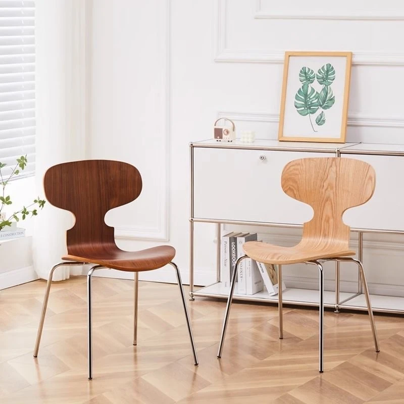 Modern Simple Retro Chair Home Cafe Hotel Solid Wood Chair