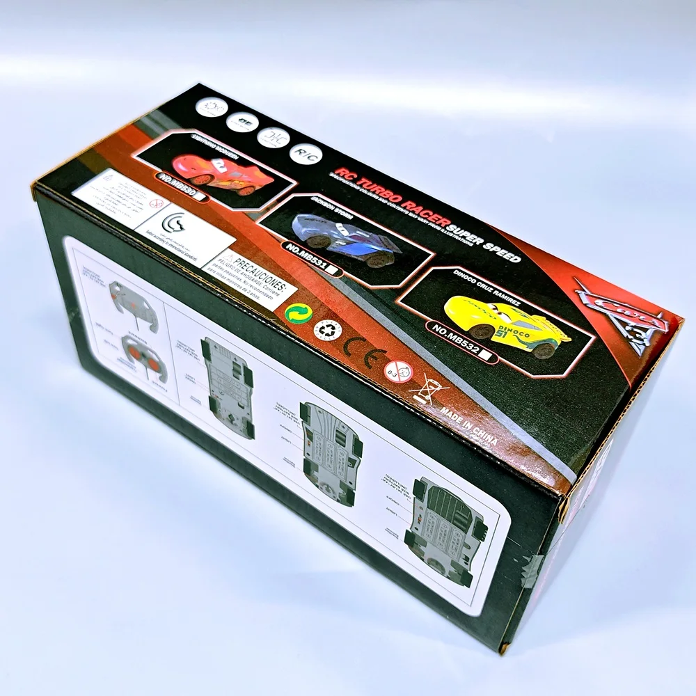 Carro RC Lightning Mcqueen escala 1:24 - Disney Pixar Cars 3 brinquedo de corrida de deriva elétrica, presente de Natal ideal para meninos e meninas