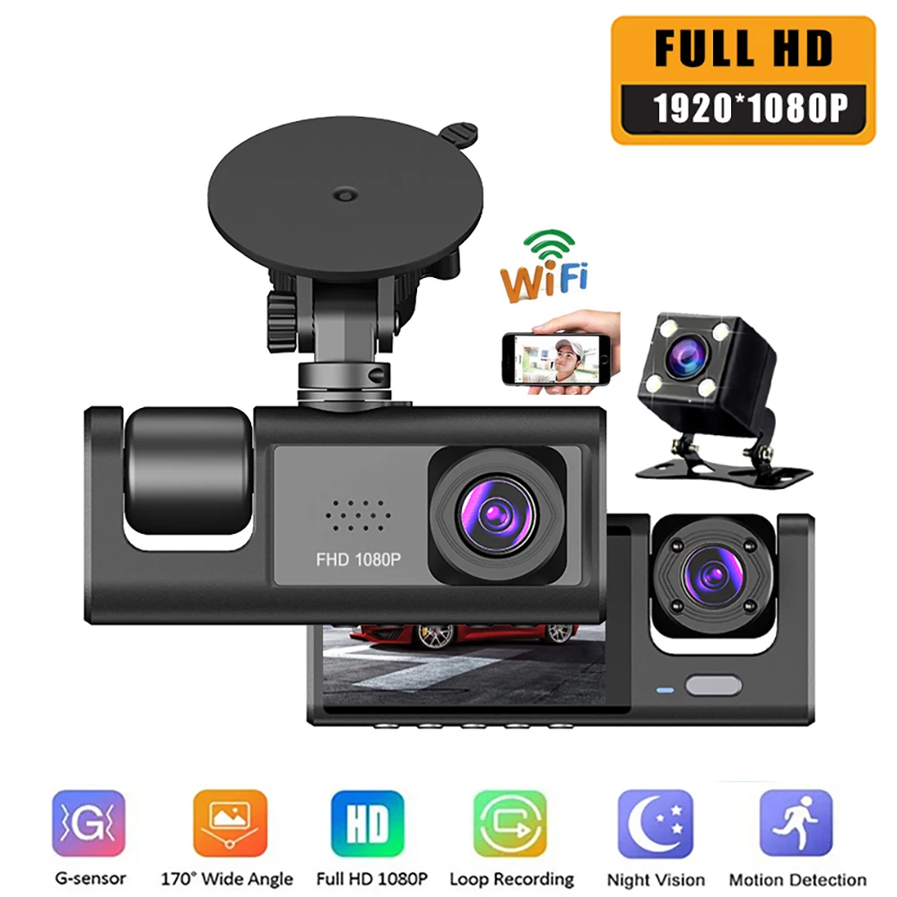 Dash Cam WiFi Car DVR Vehicle Camera 1080P HD Drive Video Recorder Black Box Auto Dashcam Car Accessories Night Vision Registrar