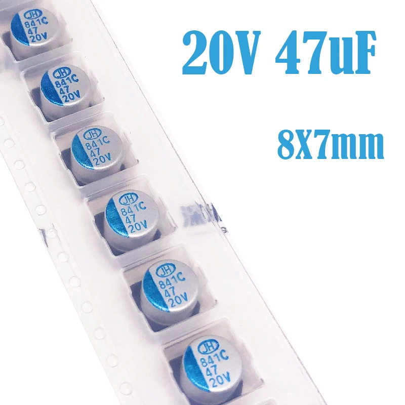 

(10-100pcs)20V47UF 8X7MM SMD Solid state capacitor/solid polymer capacitor 47uf 20V