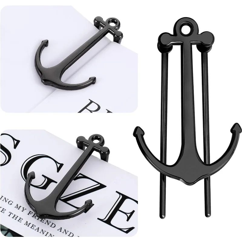 

2 Pieces Bookmarks Creative Anchor Bookmark Metal Page Holder for Reading Students Teachers Graduation Gifts Office Supplies