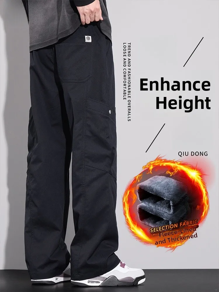 

Outdoor Climbing Trousers Men's Autumn Winter Loose Straight Leg 2026 New Winter Workwear Fce Casual Long Pants